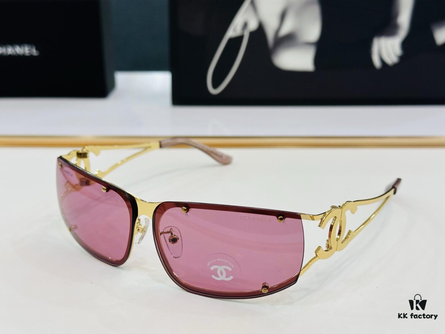6931f80e3a89a121ed549600 CHANE* Xiangjia MODEL: CH9520 Size: 64□11-120 B Sunglasses