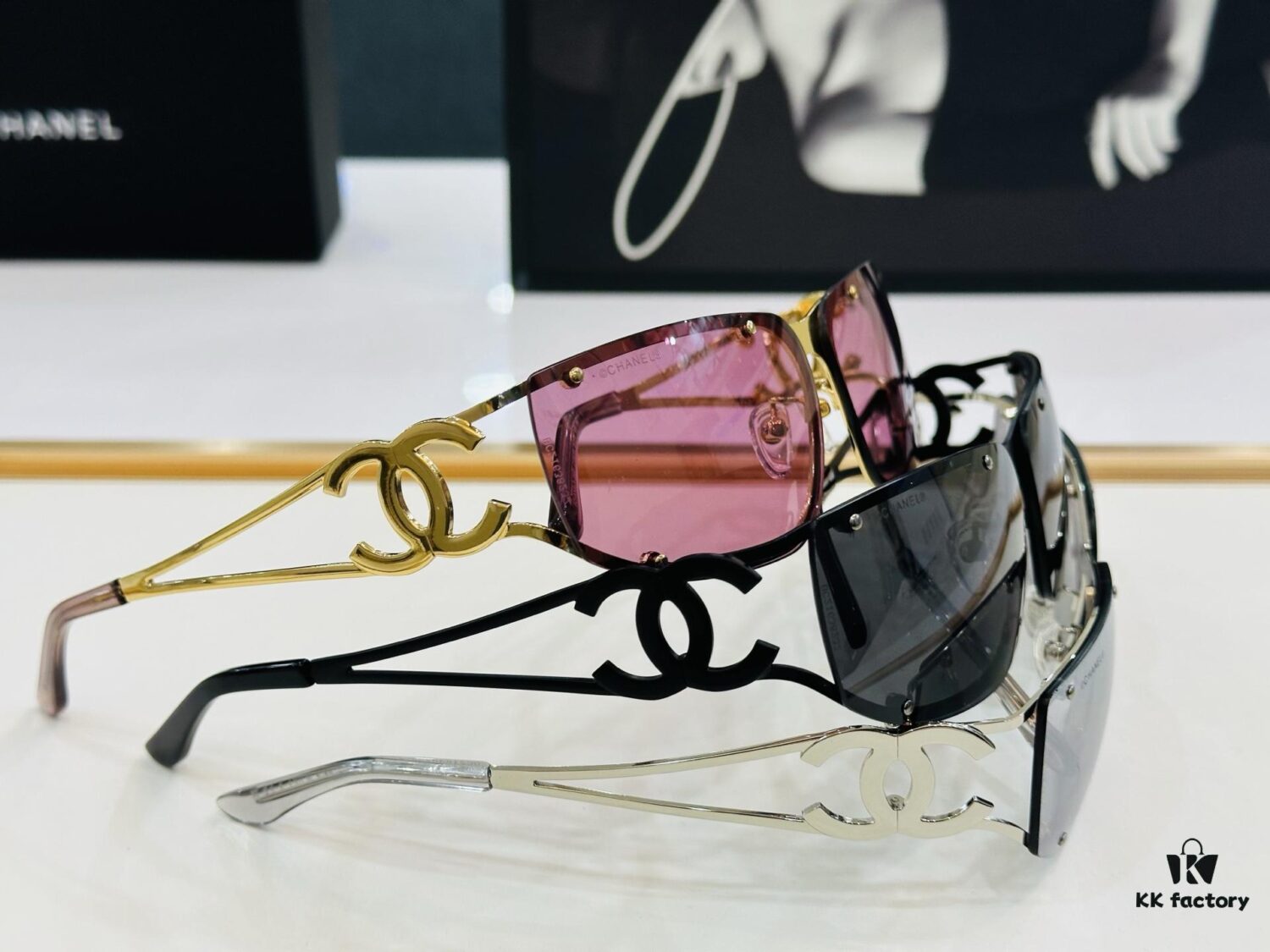 6931f80e3a89a121ed549604 CHANE* Xiangjia MODEL: CH9520 Size: 64□11-120 B Sunglasses