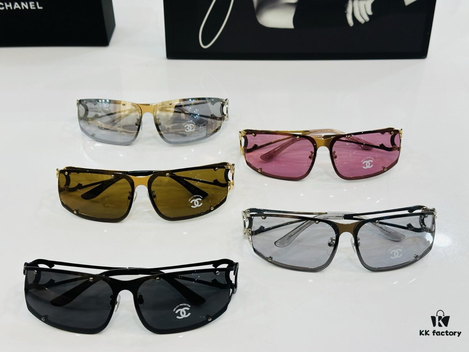 6931f80e3a89a121ed549607 CHANE* Xiangjia MODEL: CH9520 Size: 64□11-120 B Sunglasses