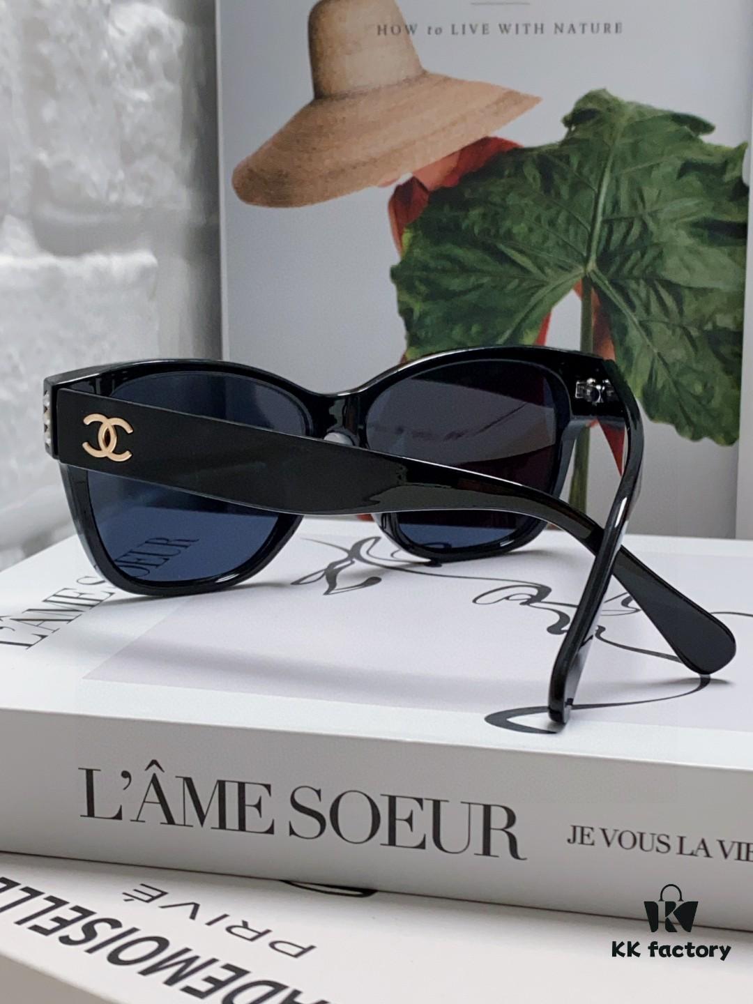 6931f8123a89a121ed549638 Chanel Pearl Sunglasses for Women, New Double C Polarized Sun Glasses, Celebrity Cat-eye Sunglasses, Fashion Hot-selling Eyewear