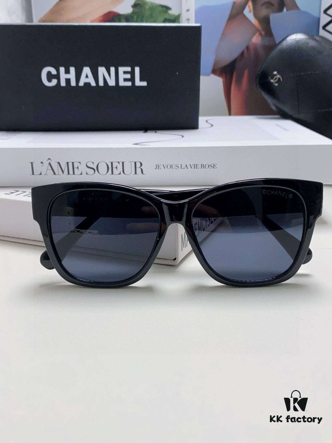 6931f8123a89a121ed54963c Chanel Pearl Sunglasses for Women, New Double C Polarized Sun Glasses, Celebrity Cat-eye Sunglasses, Fashion Hot-selling Eyewear
