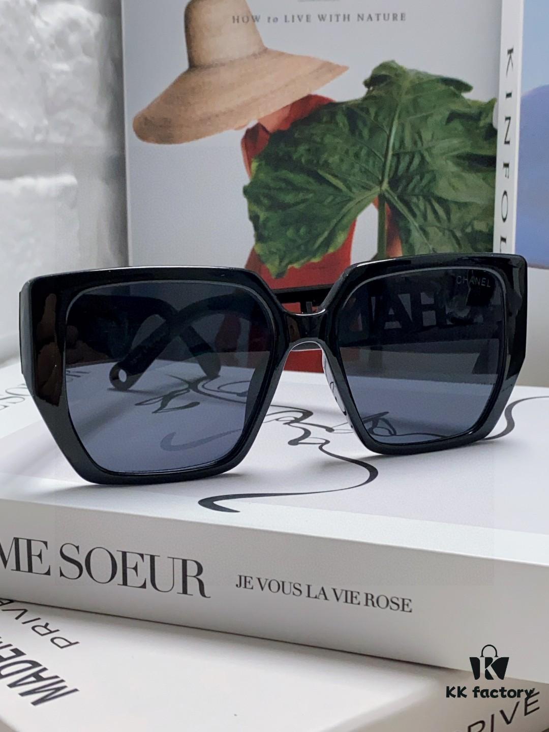 6931f8143a89a121ed549655 Chanel 2025 New Arrival Letter-Frame Sunglasses for Women, Korean Style Trendy Versatile Sun Glasses, Minimalist Fashion Eyewear for Street Photography
