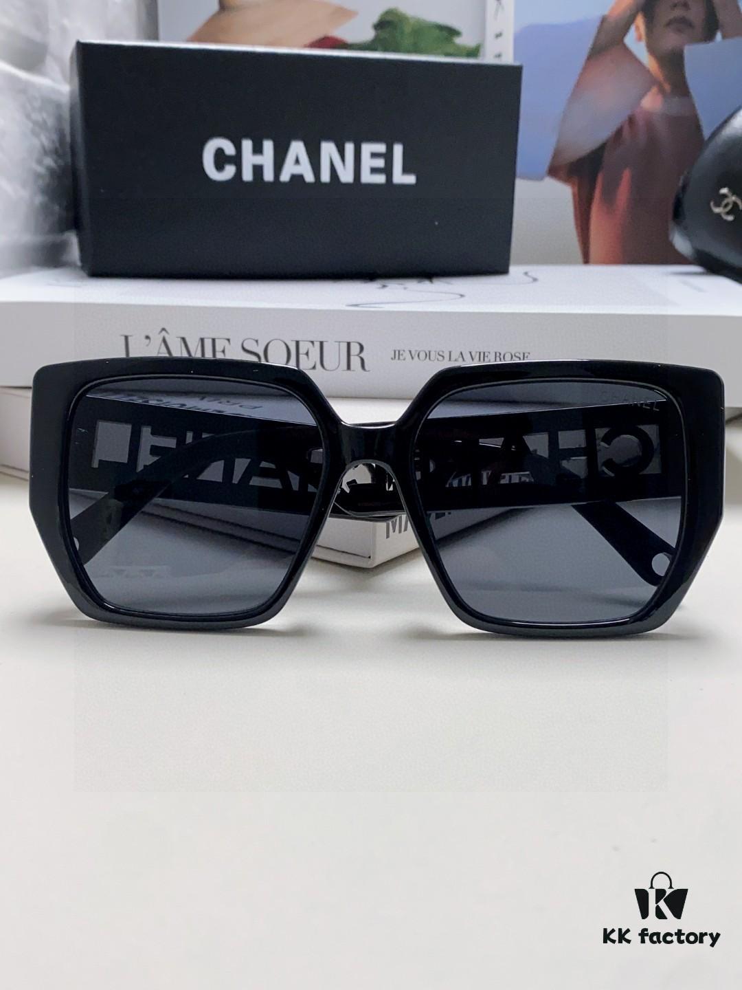 6931f8143a89a121ed54965a Chanel 2025 New Arrival Letter-Frame Sunglasses for Women, Korean Style Trendy Versatile Sun Glasses, Minimalist Fashion Eyewear for Street Photography