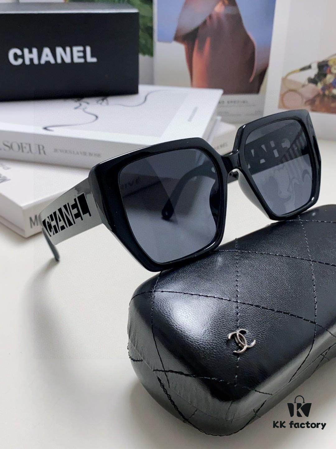 6931f8143a89a121ed54965b Chanel 2025 New Arrival Letter-Frame Sunglasses for Women, Korean Style Trendy Versatile Sun Glasses, Minimalist Fashion Eyewear for Street Photography