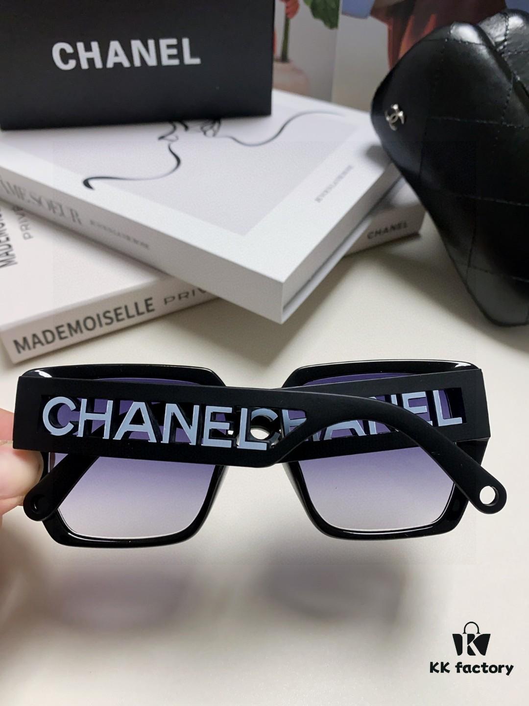 6931f8153a89a121ed549662 Chanel 2025 New Arrival Letter-Frame Sunglasses for Women, Korean Style Trendy Versatile Sun Glasses, Minimalist Fashion Eyewear for Street Photography