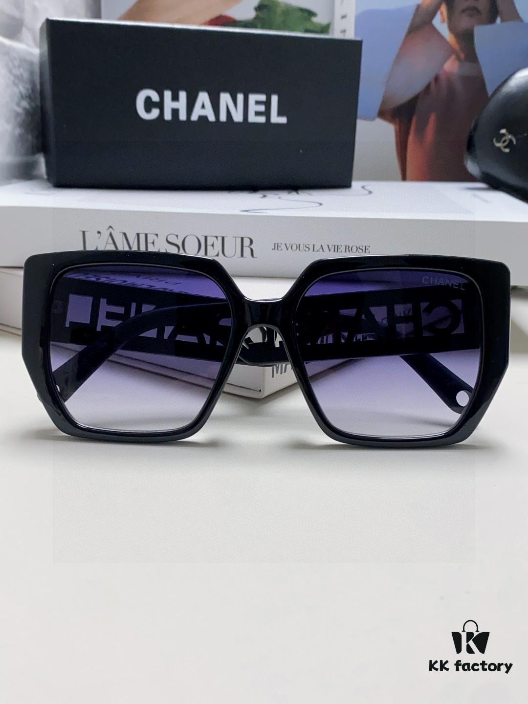 6931f8153a89a121ed549664 Chanel 2025 New Arrival Letter-Frame Sunglasses for Women, Korean Style Trendy Versatile Sun Glasses, Minimalist Fashion Eyewear for Street Photography