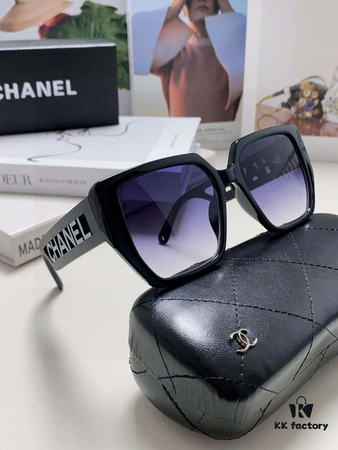 6931f8153a89a121ed549665 Chanel 2025 New Arrival Letter-Frame Sunglasses for Women, Korean Style Trendy Versatile Sun Glasses, Minimalist Fashion Eyewear for Street Photography