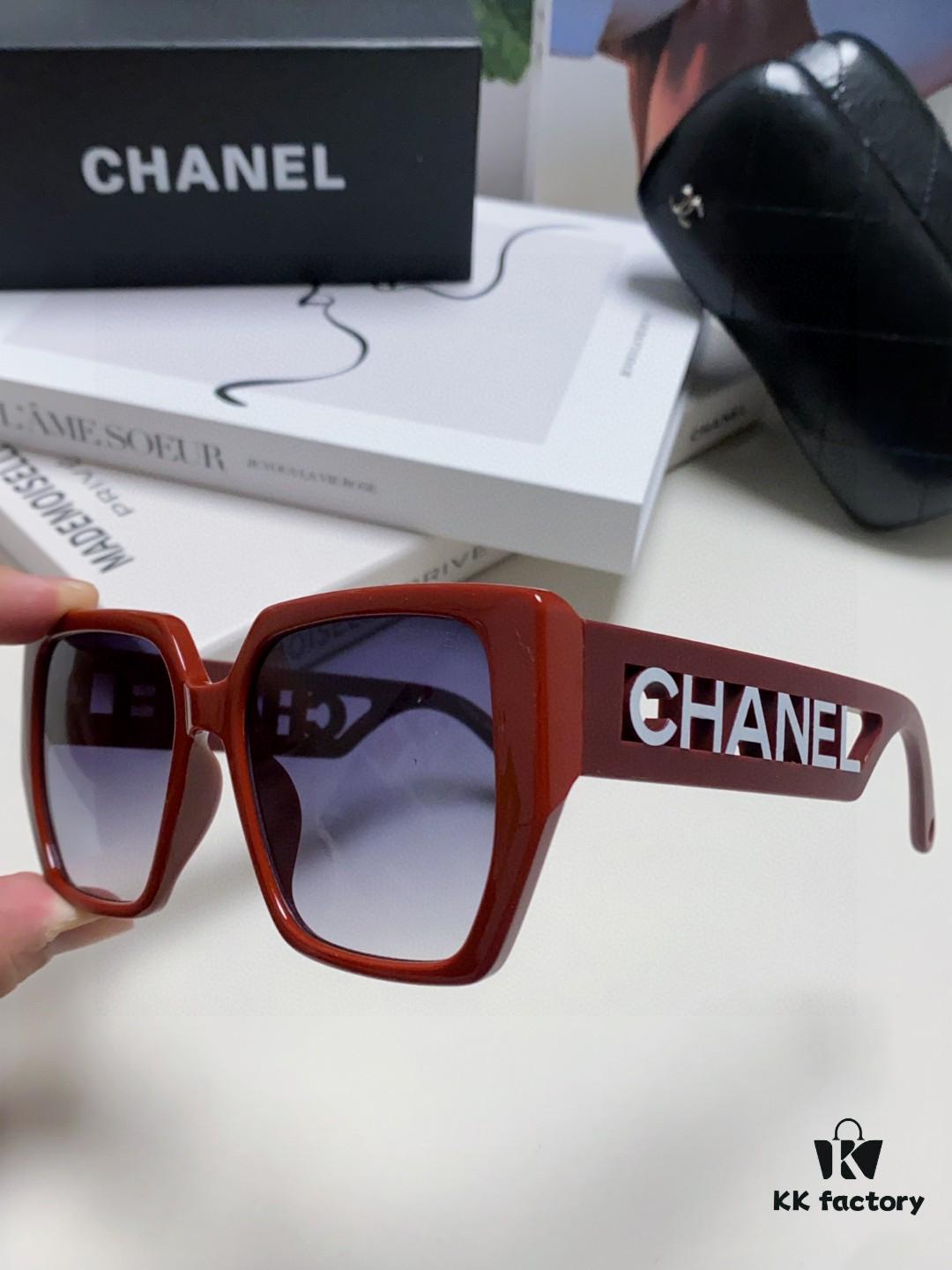 6931f8153a89a121ed54966d Chanel 2025 New Arrival Letter-Frame Sunglasses for Women, Korean Style Trendy Versatile Shades, Minimalist Fashion Glasses for Street Photography