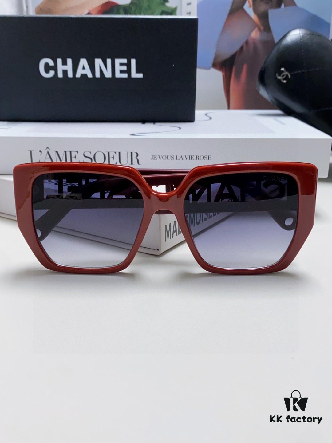 6931f8153a89a121ed54966e Chanel 2025 New Arrival Letter-Frame Sunglasses for Women, Korean Style Trendy Versatile Shades, Minimalist Fashion Glasses for Street Photography