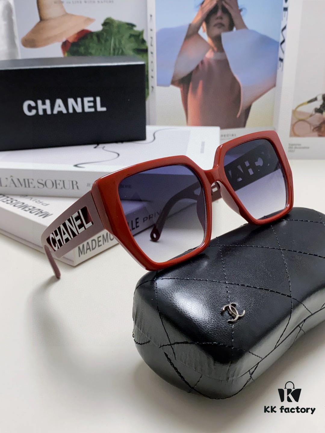 6931f8153a89a121ed54966f Chanel 2025 New Arrival Letter-Frame Sunglasses for Women, Korean Style Trendy Versatile Shades, Minimalist Fashion Glasses for Street Photography