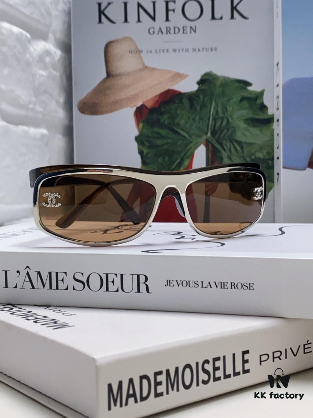 6931f8163a89a121ed549675 Chanel 2025 New Arrival Retro Silver Curved Frame Classic Chic Sunglasses for Women and Men, Outdoor Sports and Photography Fashion Eyewear