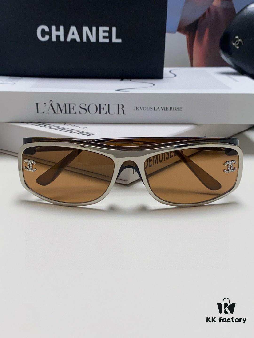 6931f8163a89a121ed54967a Chanel 2025 New Arrival Retro Silver Curved Frame Classic Chic Sunglasses for Women and Men, Outdoor Sports and Photography Fashion Eyewear