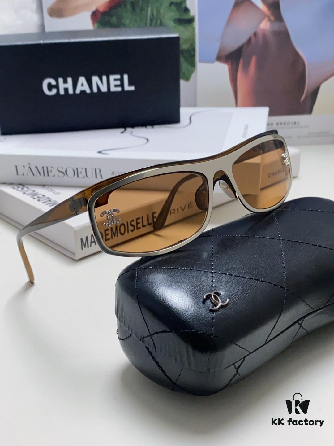 6931f8163a89a121ed54967b Chanel 2025 New Arrival Retro Silver Curved Frame Classic Chic Sunglasses for Women and Men, Outdoor Sports and Photography Fashion Eyewear
