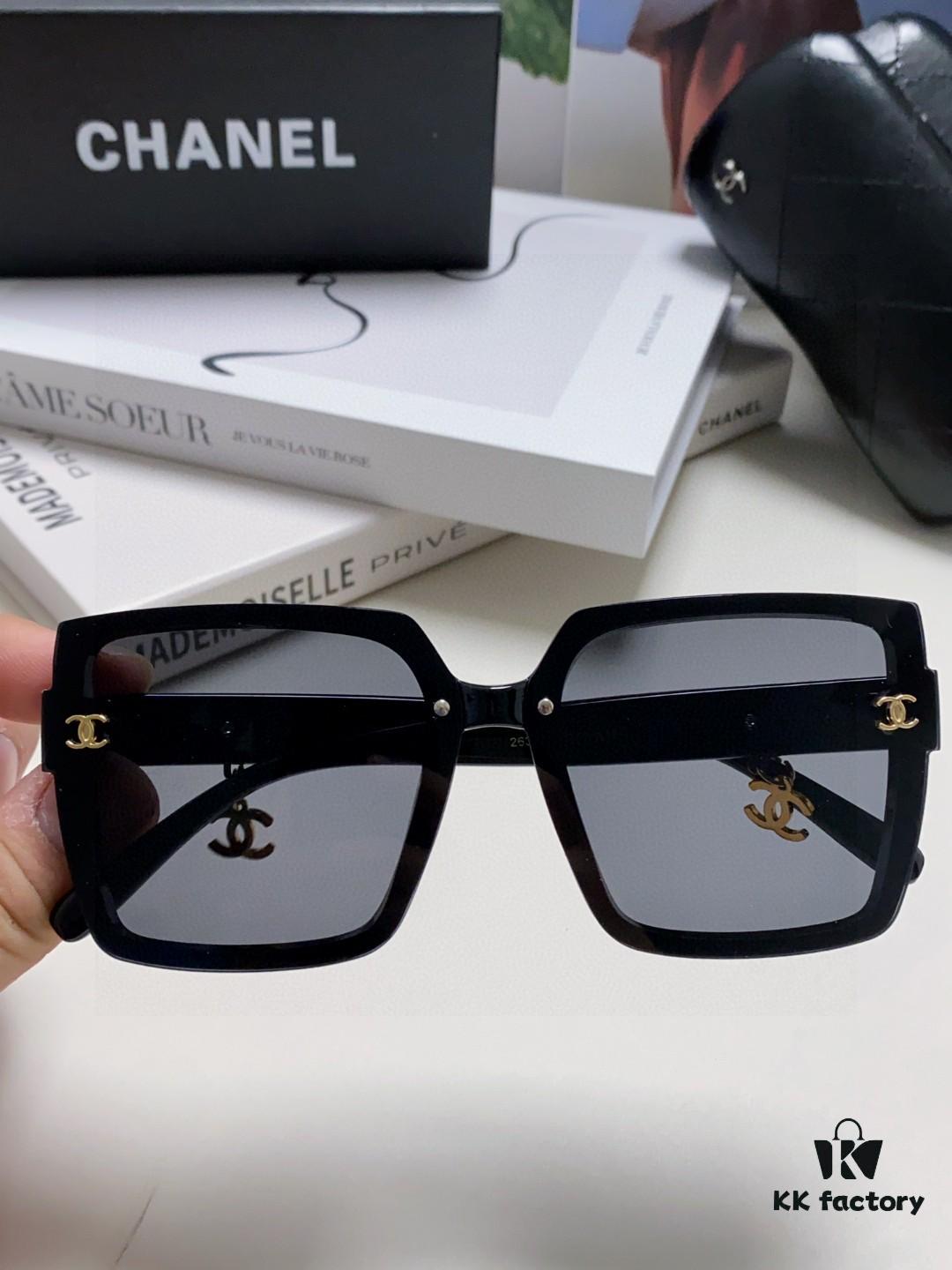 6931f8173a89a121ed549680 Chanel 2025 New Arrival Fashion Sunglasses, Stylish Oversized Gradient Lens Sun Glasses with UV Protection, Compact Design to Flatter Face Shape, Raincoat Charm Pendant
