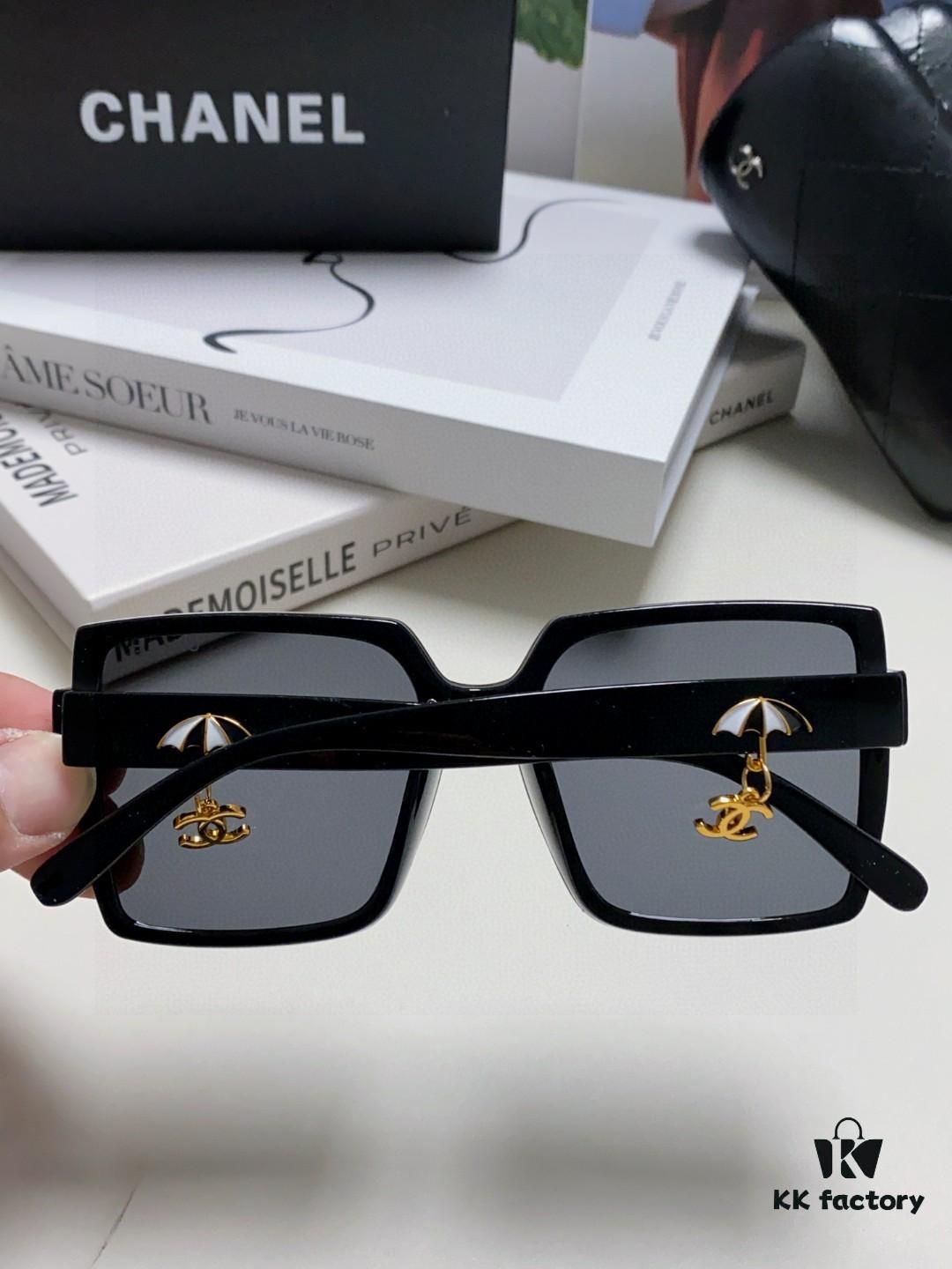 6931f8173a89a121ed549681 Chanel 2025 New Arrival Fashion Sunglasses, Stylish Oversized Gradient Lens Sun Glasses with UV Protection, Compact Design to Flatter Face Shape, Raincoat Charm Pendant