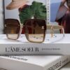 Chanel 2025 New Arrival Fashion Sunglasses, Stylish Oversized Gradient Lens Sunglasses with UV Protection, Slimming Design, Elegant 'Little Chanel' Style with Umbrella Pendant