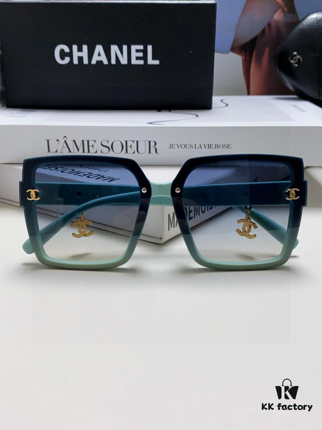 6931f8193a89a121ed5496a1 Chanel 2025 New Arrival Fashion Sunglasses, Oversized Gradient Lenses for Slimming Effect, UV Protection, Elegant Style with Umbrella Pendant