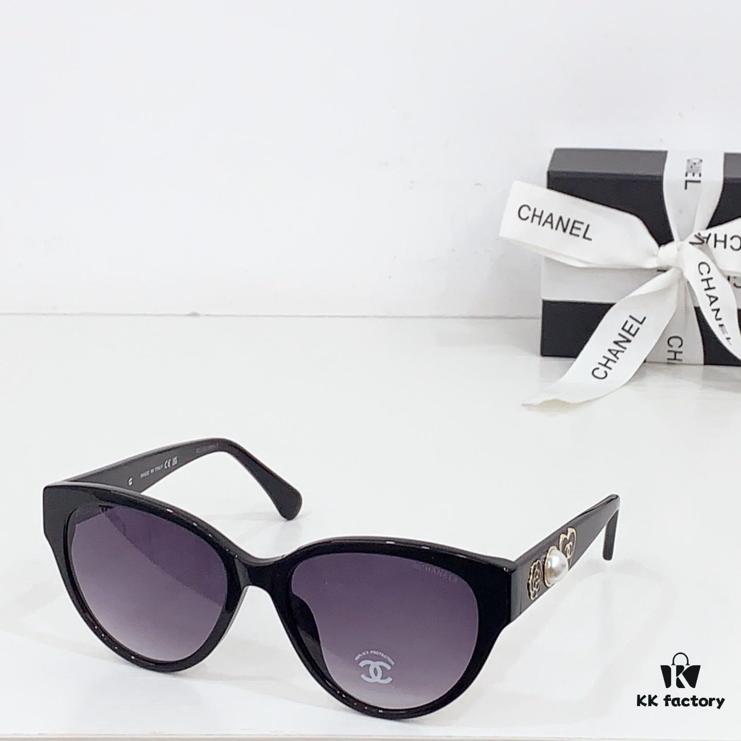 6931f81e3a89a121ed5496ed CHANEL Heart-Shaped Sunglasses Style CH5477, Size 56-18-140