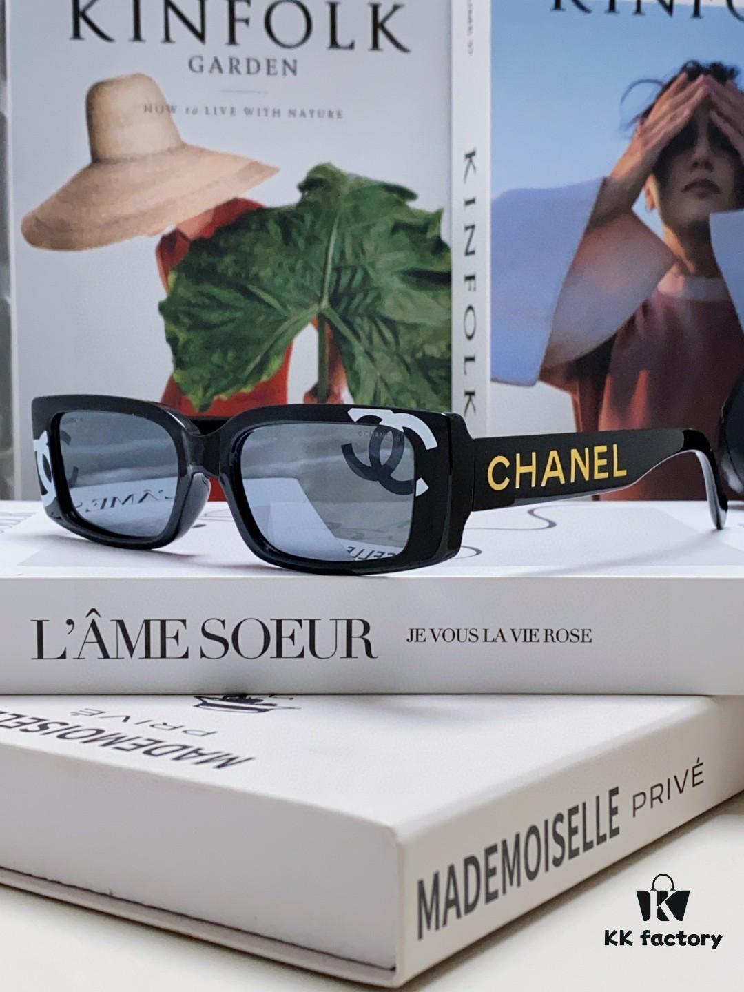 Chanel 2025 Summer New Arrival Recommended on Xiaohongshu, Large Double C Logo Sunglasses