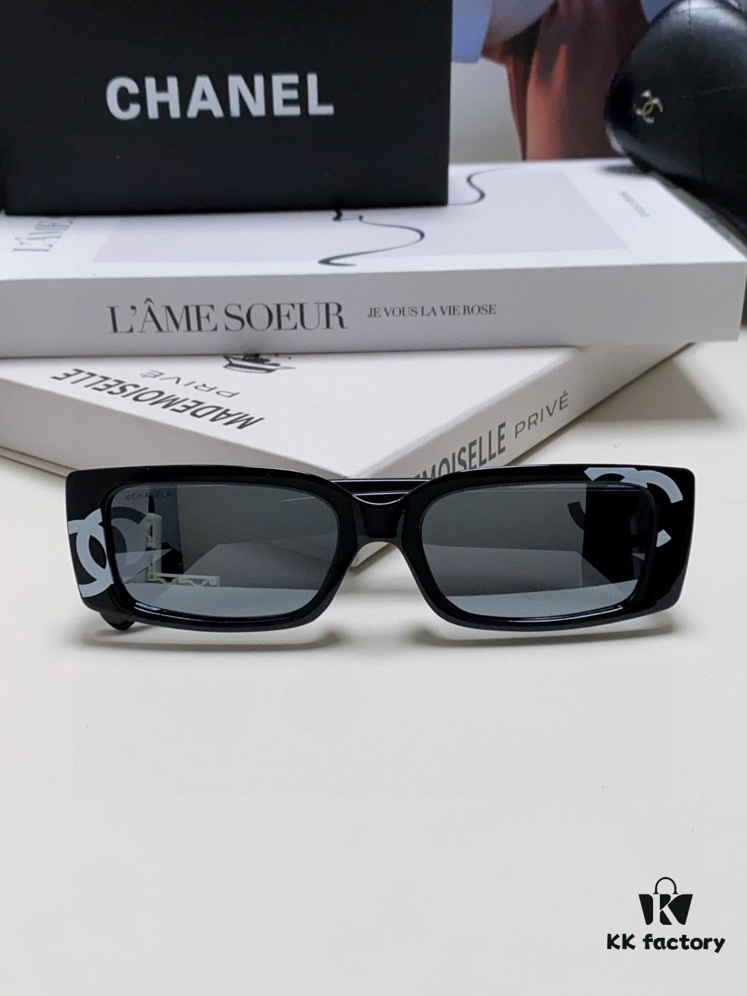 Chanel 2025 Summer New Arrival Recommended on Xiaohongshu, Large Double C Logo Sunglasses