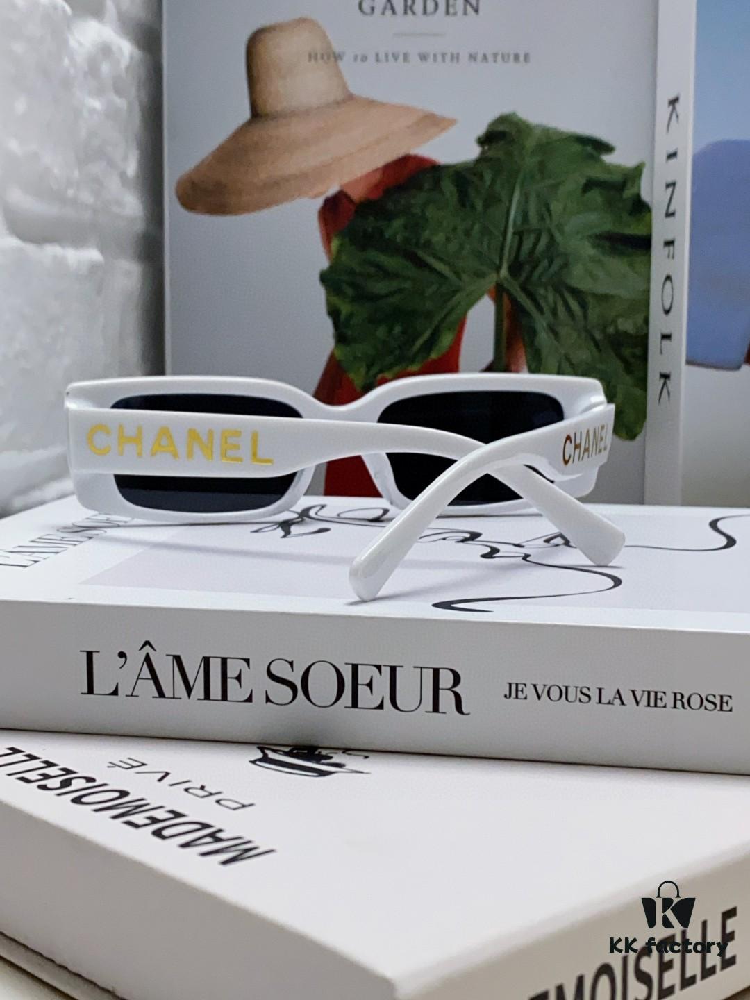 6931f8273a89a121ed549761 Chanel 2025 Summer New Arrival Popular on Xiaohongshu Double C Logo Sunglasses