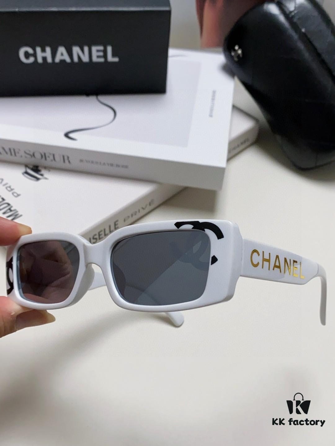 6931f8273a89a121ed549764 Chanel 2025 Summer New Arrival Popular on Xiaohongshu Double C Logo Sunglasses