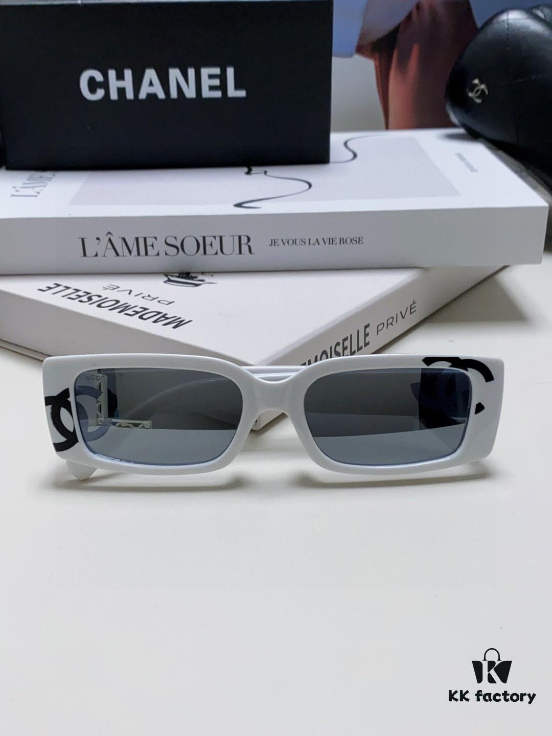 6931f8273a89a121ed549765 Chanel 2025 Summer New Arrival Popular on Xiaohongshu Double C Logo Sunglasses
