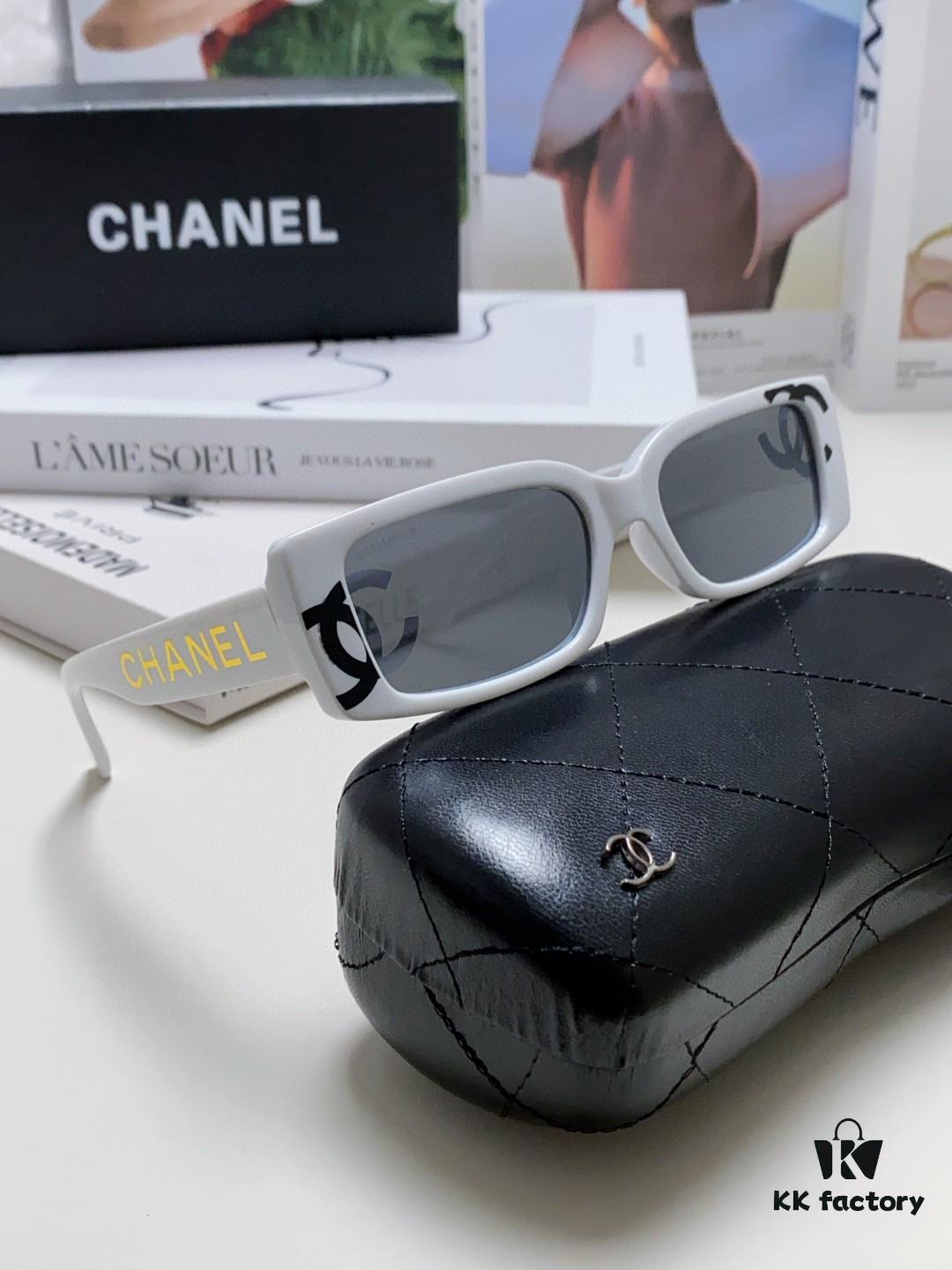 6931f8273a89a121ed549766 Chanel 2025 Summer New Arrival Popular on Xiaohongshu Double C Logo Sunglasses