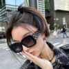CHANEL New Classic Black and White Sunglasses