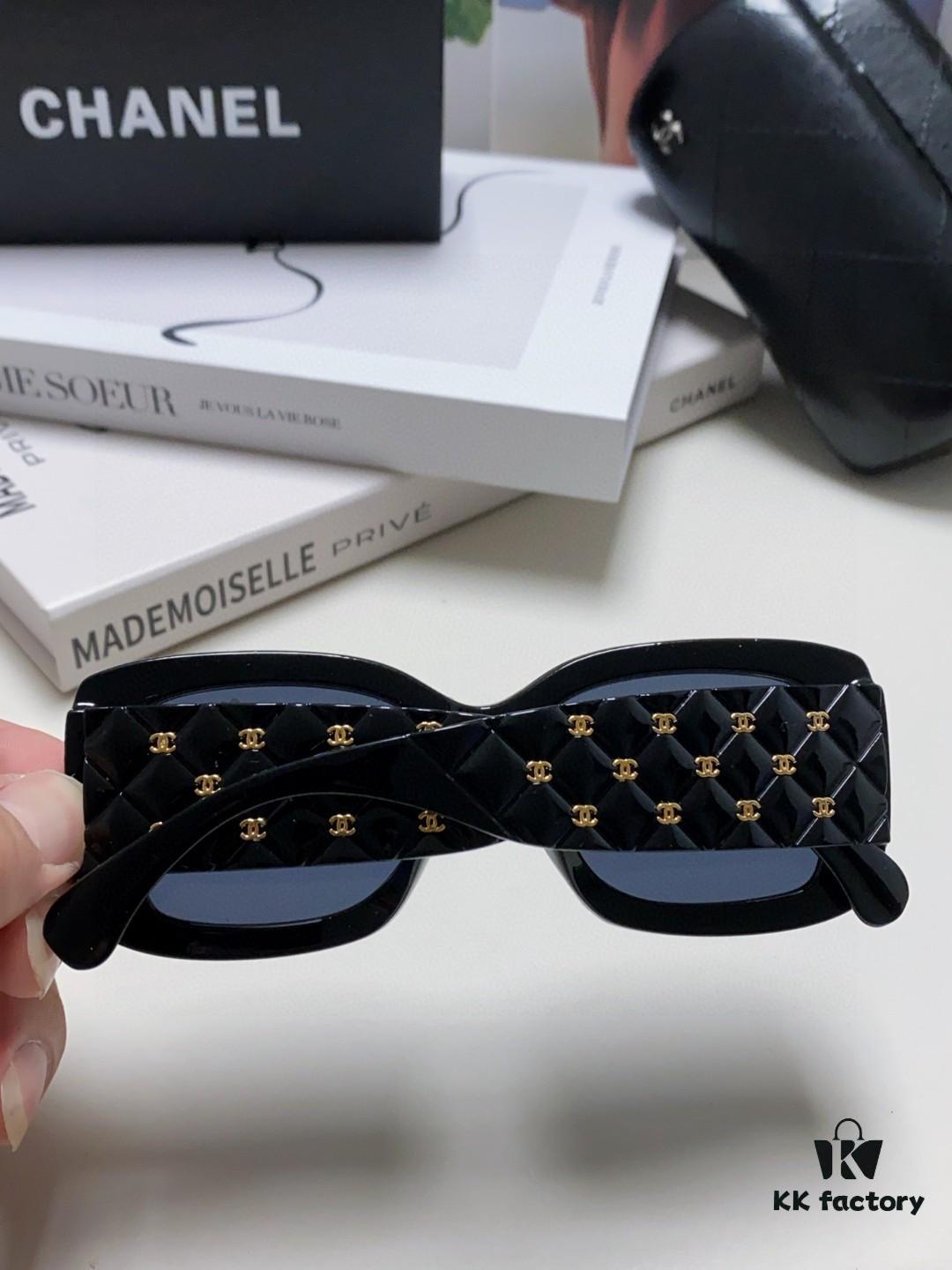 CHANEL New Classic Black and White Sunglasses