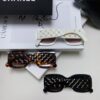 CHANEL New Classic Black and White Sunglasses