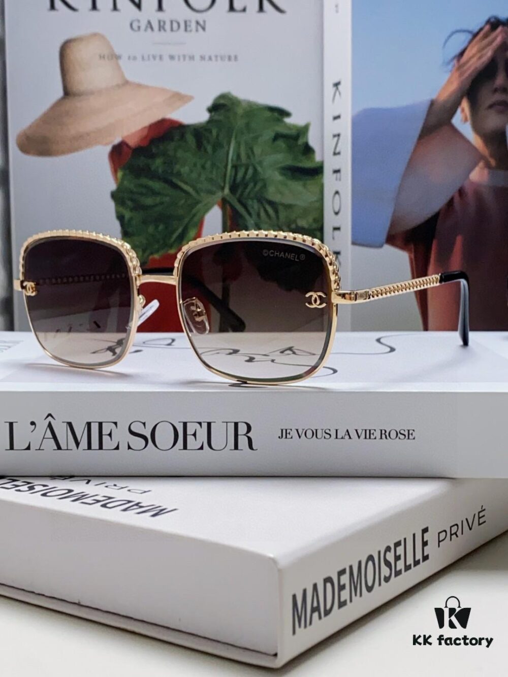 6931f82c3a89a121ed5497b4 Chanel 2025 New Arrival Women's Sunglasses, Classic Chic Tea-Tinted UV-Protective Sunglasses with Chain Detail, Fashionable and Elegant Design