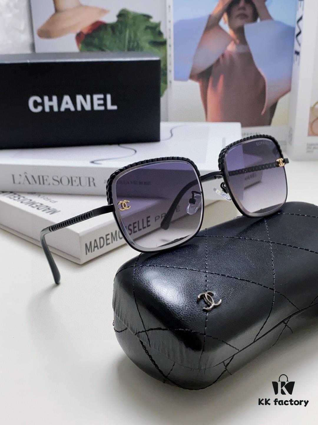 6931f82e3a89a121ed5497c4 Chanel 2025 New Arrival Classic Style Women's Sunglasses with Chain Detail, Vintage Brown UV-Protective Designer Sun Glasses