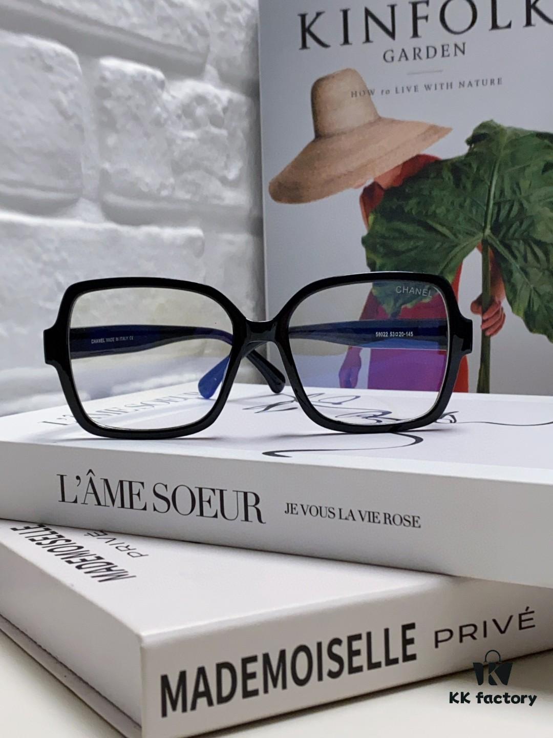 6931f82f3a89a121ed5497dc Chanel Small Logo Eyeglass Frame, Panda Color, Suitable for Prescription Lenses, Stylish and Face-Framing