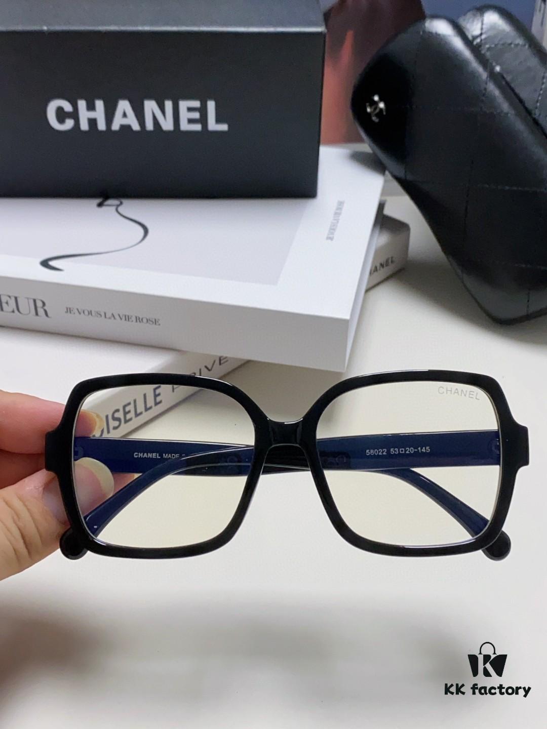 6931f82f3a89a121ed5497de Chanel Small Logo Eyeglass Frame, Panda Color, Suitable for Prescription Lenses, Stylish and Face-Framing