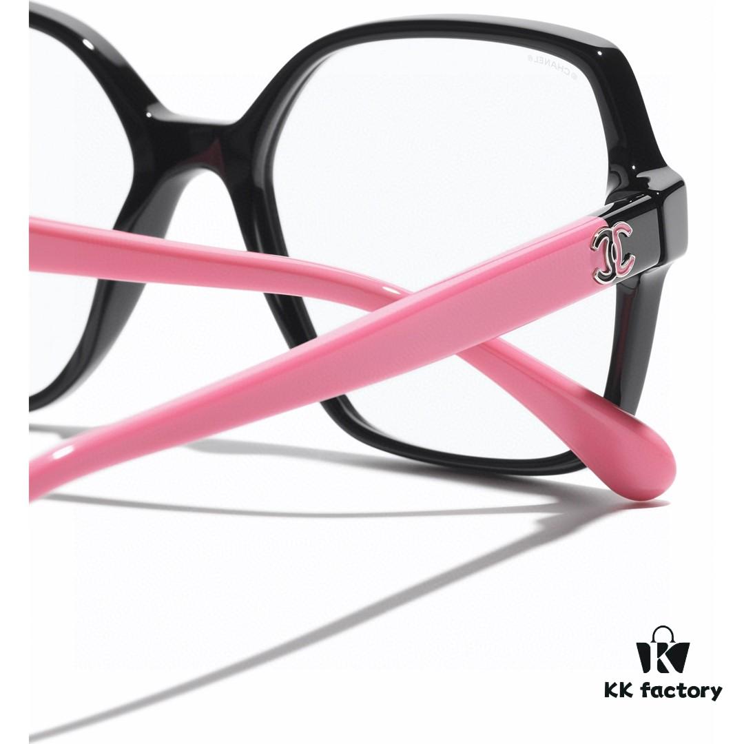 6931f8313a89a121ed5497f0 Chanel Small Logo Eyeglass Frame, Panda Color, Suitable for Daily Wear with or without Prescription Lenses, Stylish and Face-Framing Design