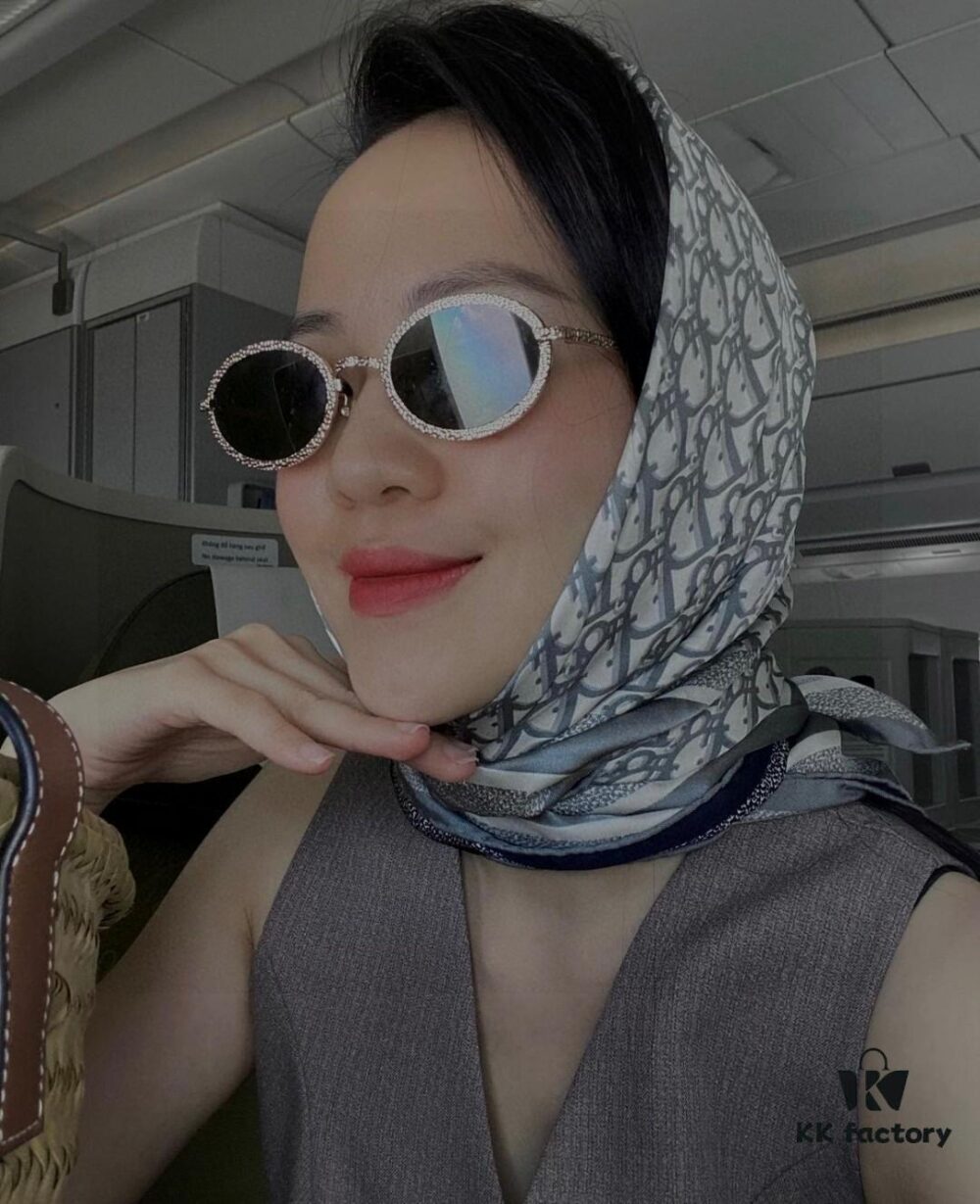 6931f8323a89a121ed549805 Chanel 2025 New Arrival Women's Oval Sunglasses, French Vintage Style, Flattering for Round Faces, Slim Frame with Sparkling Metal Trim, Elegant European Design