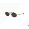 Chanel 2025 New Arrival Women's Oval Sunglasses, French Vintage Style, Flattering for Round Faces, Slim Frame with Sparkling Metal Trim, Elegant European Design