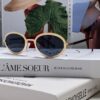 Chanel 2025 New Arrival Women's Oval Sunglasses, French Vintage Style, Flattering for Round Faces, Slim Frame with Sparkling Metal Trim, Elegant European Design