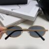 Chanel 2025 New Arrival Women's Oval Sunglasses, French Vintage Style, Flattering for Round Faces, Slim Frame with Sparkling Metal Trim, Elegant European Design