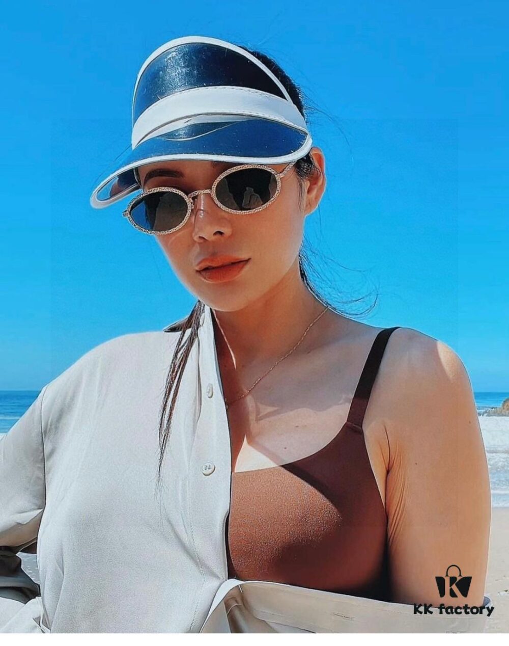 6931f8333a89a121ed549811 Chanel 2025 New Arrival Women's Oval Sunglasses, French Retro Stylish Design, Slimming Narrow Frame with Sparkling Metal Trim for Round Faces, Elegant European-American Style