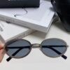 6931f8333a89a121ed549816 Chanel 2025 New Arrival Women's Oval Sunglasses, French Retro Stylish Design, Slimming Narrow Frame with Sparkling Metal Trim for Round Faces, Elegant European-American Style
