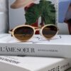 6931f8343a89a121ed549820 Chanel 2025 New Arrival Women's Oval Sunglasses, French Vintage Style, Flattering for Round Faces, Slim Metallic Frame, Elegant and Trendy