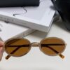 6931f8343a89a121ed549822 Chanel 2025 New Arrival Women's Oval Sunglasses, French Vintage Style, Flattering for Round Faces, Slim Metallic Frame, Elegant and Trendy