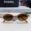 6931f8343a89a121ed549825 Chanel 2025 New Arrival Women's Oval Sunglasses, French Vintage Style, Flattering for Round Faces, Slim Metallic Frame, Elegant and Trendy