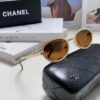 6931f8343a89a121ed549826 Chanel 2025 New Arrival Women's Oval Sunglasses, French Vintage Style, Flattering for Round Faces, Slim Metallic Frame, Elegant and Trendy