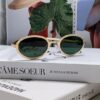 6931f8353a89a121ed54982c Chanel 2025 New Arrival Women's Oval Vintage French Style Sunglasses for Round Face, Slimming Narrow Frame with Sparkling Metal Trim, High-End Unisex Design