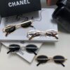 6931f8353a89a121ed549833 Chanel 2025 New Arrival Women's Oval Vintage French Style Sunglasses for Round Face, Slimming Narrow Frame with Sparkling Metal Trim, High-End Unisex Design