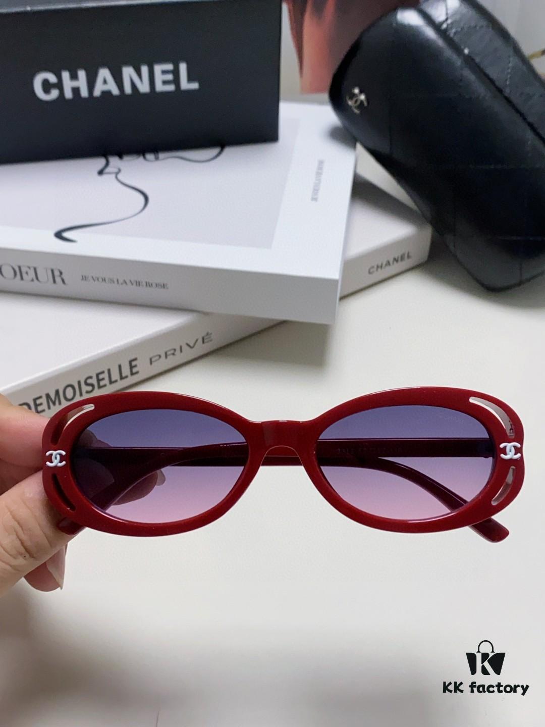 6931f8393a89a121ed54986d CHANEL Chanel Unisex Cat-Eye Frame Sunglasses Inspired by Wang Yibo, 5 Colors Available