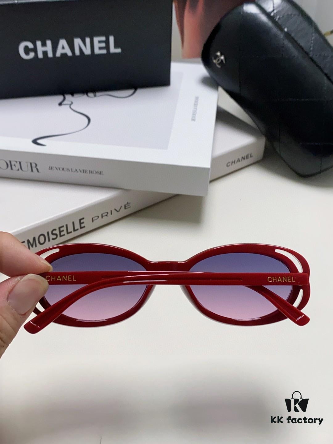 6931f8393a89a121ed54986e CHANEL Chanel Unisex Cat-Eye Frame Sunglasses Inspired by Wang Yibo, 5 Colors Available